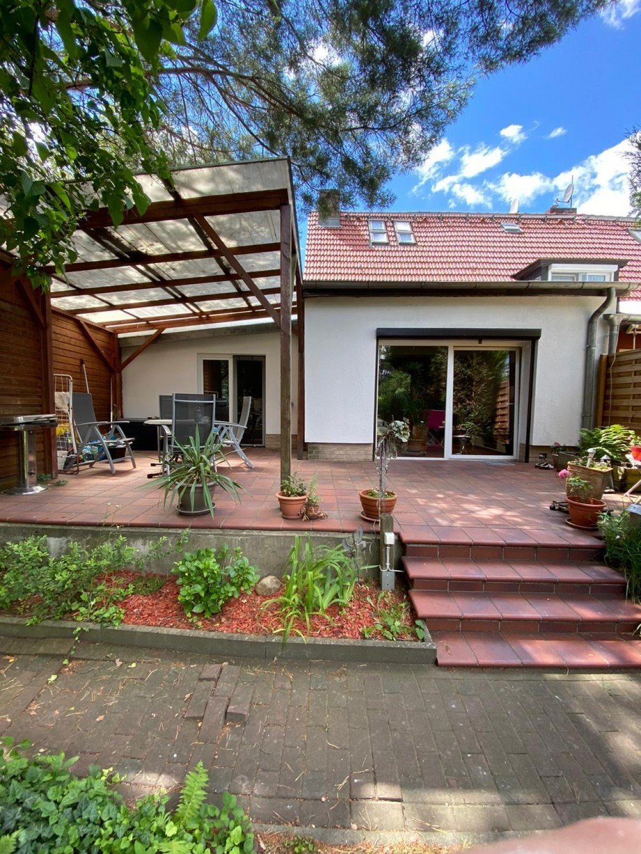 Ansicht vom Garten Reihenendhaus Berlin